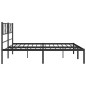 vidaXL Estructura de cama con cabecero metal negro 180x200 cm vidaXL Estructura de cama con cabecero metal negro 180x200 cm