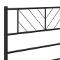 vidaXL Estructura de cama con cabecero metal negro 180x200 cm vidaXL Estructura de cama con cabecero metal negro 180x200 cm