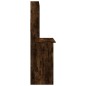 vidaXL Escritorio de estantes contrachapada roble ahumado 102x45x148cm vidaXL Escritorio de estantes contrachapada roble ahumado 102x45x148cm