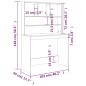 vidaXL Escritorio de estantes contrachapada roble ahumado 102x45x148cm vidaXL Escritorio de estantes contrachapada roble ahumado 102x45x148cm