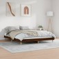 vidaXL Estructura de cama madera contrachapada marrón roble 180x200 cm