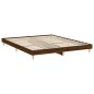 vidaXL Estructura de cama madera contrachapada marrón roble 180x200 cm