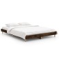 vidaXL Estructura de cama madera contrachapada roble ahumado 140x190cm vidaXL Estructura de cama madera contrachapada roble ahumado 140x190cm