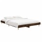 vidaXL Estructura de cama madera contrachapada roble ahumado 140x190cm vidaXL Estructura de cama madera contrachapada roble ahumado 140x190cm