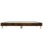 vidaXL Estructura de cama madera contrachapada roble ahumado 140x190cm vidaXL Estructura de cama madera contrachapada roble ahumado 140x190cm