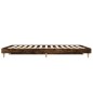 vidaXL Estructura de cama madera contrachapada roble ahumado 140x190cm vidaXL Estructura de cama madera contrachapada roble ahumado 140x190cm