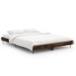 vidaXL Estructura de cama madera contrachapada roble ahumado 140x190cm vidaXL Estructura de cama madera contrachapada roble ahumado 140x190cm