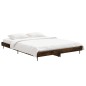 vidaXL Estructura de cama madera contrachapada roble ahumado 140x190cm vidaXL Estructura de cama madera contrachapada roble ahumado 140x190cm