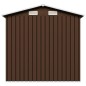 vidaXL Caseta de almacenamiento jardín acero marrón 204x132x186 cm vidaXL Caseta de almacenamiento jardín acero marrón 204x132x186 cm