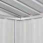 vidaXL Caseta de almacenamiento jardín acero marrón 204x132x186 cm vidaXL Caseta de almacenamiento jardín acero marrón 204x132x186 cm