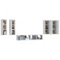vidaXL Set de muebles de TV 6 pzas madera contrachapada blanco brillo vidaXL Set de muebles de TV 6 pzas madera contrachapada blanco brillo