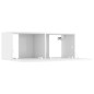 vidaXL Set de muebles de TV 5 pzas madera contrachapada blanco brillo