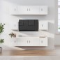vidaXL Set de muebles de TV 8 pzas madera contrachapada blanco brillo vidaXL Set de muebles de TV 8 pzas madera contrachapada blanco brillo