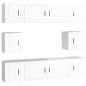 vidaXL Set de muebles de TV 8 pzas madera contrachapada blanco brillo vidaXL Set de muebles de TV 8 pzas madera contrachapada blanco brillo