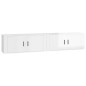 vidaXL Muebles para TV de pared 2 uds blanco brillante 100x34,5x40 cm vidaXL Muebles para TV de pared 2 uds blanco brillante 100x34,5x40 cm
