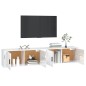 vidaXL Muebles para TV de pared 2 uds blanco brillante 100x34,5x40 cm vidaXL Muebles para TV de pared 2 uds blanco brillante 100x34,5x40 cm