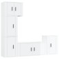 vidaXL Set de muebles de TV 5 pzas madera contrachapada blanco brillo vidaXL Set de muebles de TV 5 pzas madera contrachapada blanco brillo