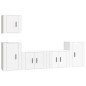 vidaXL Set de muebles de TV 5 pzas madera contrachapada blanco brillo vidaXL Set de muebles de TV 5 pzas madera contrachapada blanco brillo