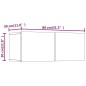 vidaXL Set de muebles de TV 4 pzas madera contrachapada blanco brillo