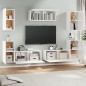 vidaXL Set de muebles de TV 7 pzas madera contrachapada blanco brillo vidaXL Set de muebles de TV 7 pzas madera contrachapada blanco brillo