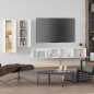 vidaXL Set de muebles de TV 4 pzas madera contrachapada blanco brillo vidaXL Set de muebles de TV 4 pzas madera contrachapada blanco brillo