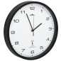vidaXL Reloj radiocontrol de pared cuarzo blanco y negro 31 cm vidaXL Reloj radiocontrol de pared cuarzo blanco y negro 31 cm