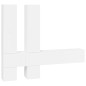 vidaXL Mueble de pared para TV madera contrachapada blanco brillante vidaXL Mueble de pared para TV madera contrachapada blanco brillante