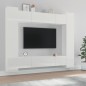 vidaXL Set de muebles de TV 8 pzas madera contrachapada blanco brillo vidaXL Set de muebles de TV 8 pzas madera contrachapada blanco brillo