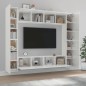 vidaXL Set de muebles de TV 8 pzas madera contrachapada blanco brillo vidaXL Set de muebles de TV 8 pzas madera contrachapada blanco brillo