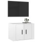 vidaXL Mueble para TV de pared blanco brillante 57x34,5x40 cm vidaXL Mueble para TV de pared blanco brillante 57x34,5x40 cm