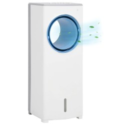 vidaXL Enfriador de aire portátil 3 en 1 blanco 264x255x680 mm 80 W