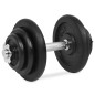vidaXL Juego de mancuernas hierro fundido 18 piezas 40 kg vidaXL Juego de mancuernas hierro fundido 18 piezas 40 kg