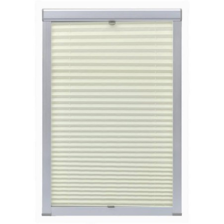 vidaXL Persiana plisada crema P06/406 