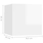 vidaXL Set de muebles de salón 8 pzas madera ingeniería blanco brillo vidaXL Set de muebles de salón 8 pzas madera ingeniería blanco brillo