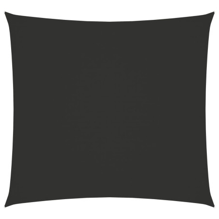vidaXL Toldo de vela cuadrado tela Oxford gris antracita 6x6 m