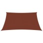 vidaXL Toldo de vela rectangular tela Oxford terracota 3x4,5 m