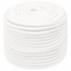 vidaXL Cuerda de barco polipropileno blanco intenso 12 mm 250 m