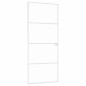vidaXL Puerta de interior vidrio templado y aluminio blanco 83x201,5cm vidaXL Puerta de interior vidrio templado y aluminio blanco 83x201,5cm