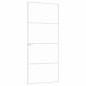 vidaXL Puerta de interior vidrio templado y aluminio blanco 83x201,5cm vidaXL Puerta de interior vidrio templado y aluminio blanco 83x201,5cm