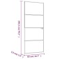 vidaXL Puerta de interior vidrio templado y aluminio blanco 83x201,5cm vidaXL Puerta de interior vidrio templado y aluminio blanco 83x201,5cm