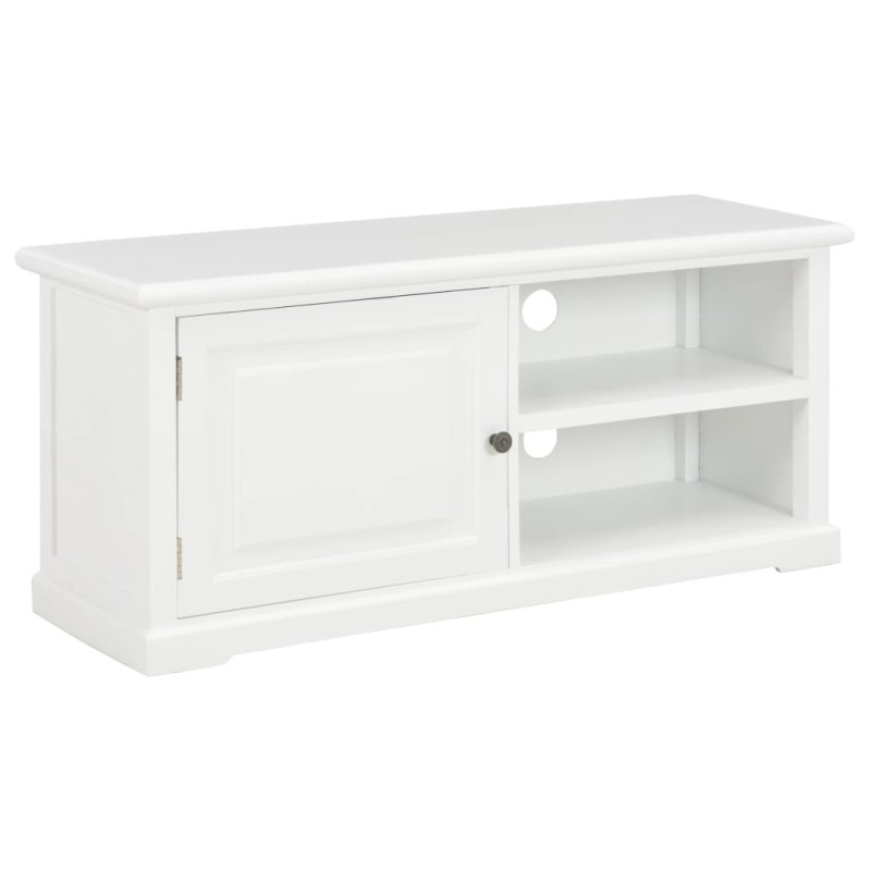 vidaXL Mueble para el televisor de madera blanco 90x30x40 cm vidaXL Mueble para el televisor de madera blanco 90x30x40 cm