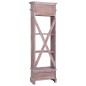 vidaXL Aparador de madera maciza de caoba 60x30x180 cm
