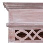 vidaXL Aparador de madera maciza de caoba 60x30x180 cm