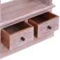 vidaXL Aparador de madera maciza de caoba 60x30x180 cm