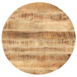vidaXL Superficie de mesa redonda madera maciza de mango 25-27 mm 80cm