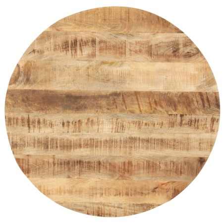 vidaXL Superficie de mesa redonda madera maciza de mango 25-27 mm 80cm