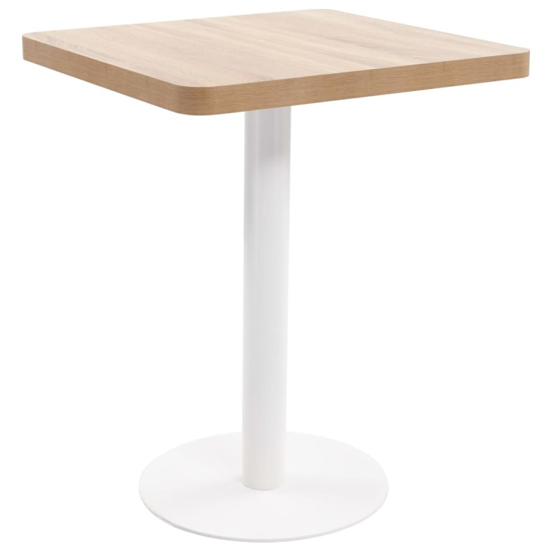 vidaXL Mesa de bistró MDF marrón claro 60x60 cm vidaXL Mesa de bistró MDF marrón claro 60x60 cm