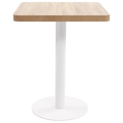 vidaXL Mesa de bistró MDF marrón claro 60x60 cm 