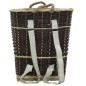 vidaXL Cesto de leña con correas transporte sauce natural 44,5x37x50cm vidaXL Cesto de leña con correas transporte sauce natural 44,5x37x50cm