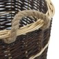 vidaXL Cesto de leña con correas transporte sauce natural 44,5x37x50cm vidaXL Cesto de leña con correas transporte sauce natural 44,5x37x50cm